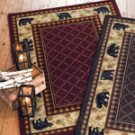 Bear Retreat Rust Rug - 3 x 4
