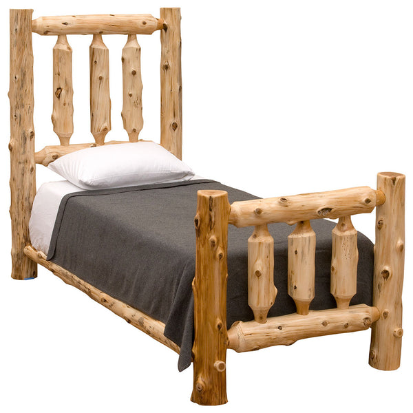 Traditional Log Complete Bed - Twin