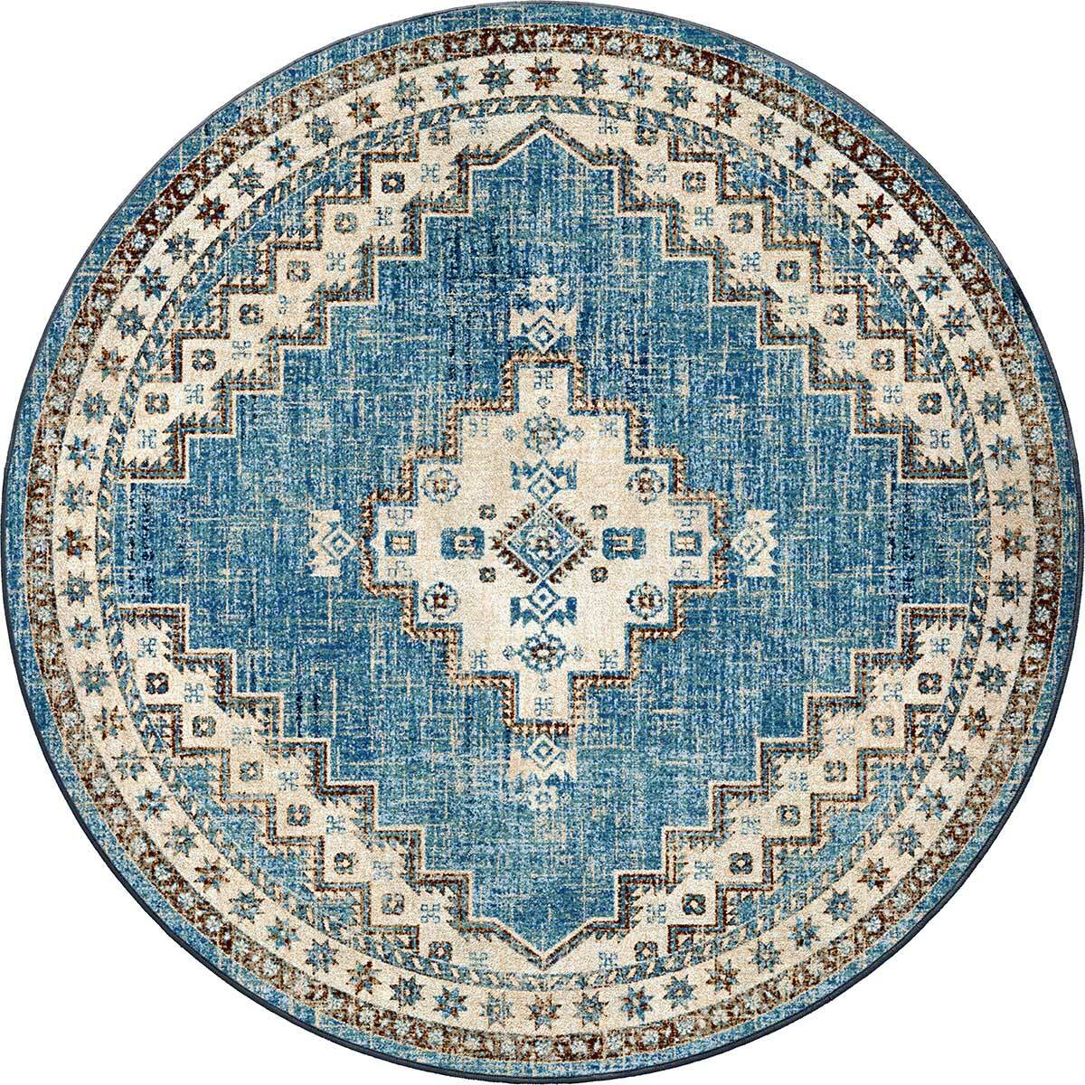 Sedona Nights Denim Rug - 8 Ft. Round