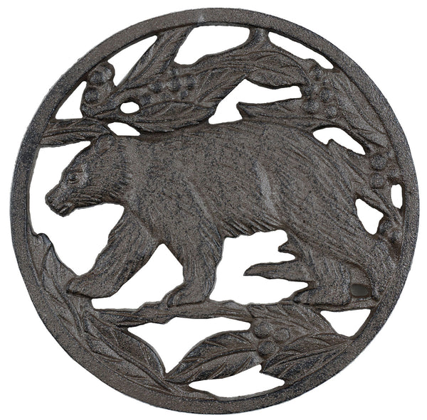 Black Bear Cast Iron Trivet