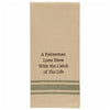 Fisherman's Catch Embroidered Dishtowels - Set of 6