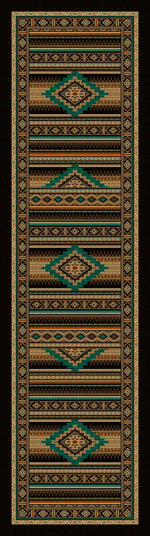 Turquoise Mountain Rug - 2 x 8