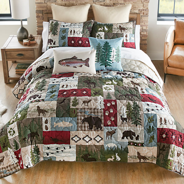 Woodland Wildlife Quilt Bed Set - Twin