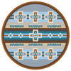 Canyon Cross Blue Rug - 8 Ft. Round