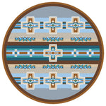 Canyon Cross Blue Rug - 8 Ft. Round