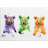 Three Bears Metal Box Wall Art