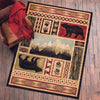 Mountain Escape Bear Rug - 8 x 10