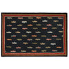 River Fish Hooked Wool Rug - 6 x 9