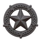 Star with Barbed Wire Cabinet Knobs - Set of 2