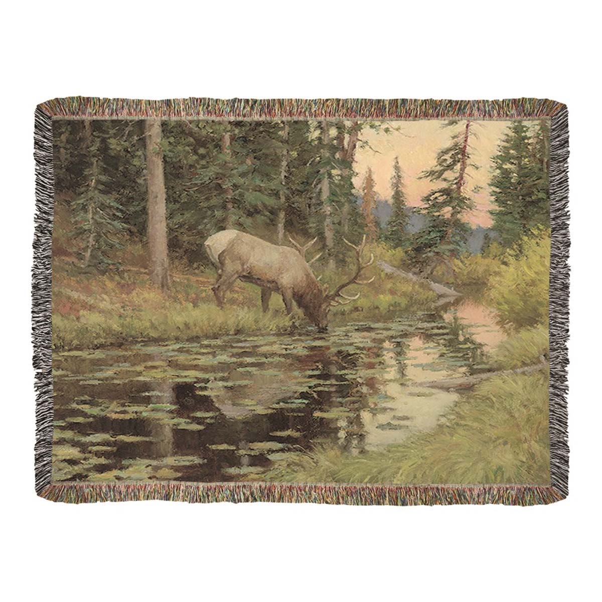 Real Tree Throws Enchanted Forest Woven Throw | Black Forest Decor