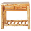 Log Sofa Table with 2 Drawers
