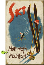 Skis in Snow Personalized Sign - 23 x 39