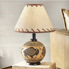 Tribal Buffalo Table Lamp