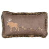 Moose Fringed Accent Pillow