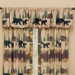 Cozy Cabin Bears Lined Valance