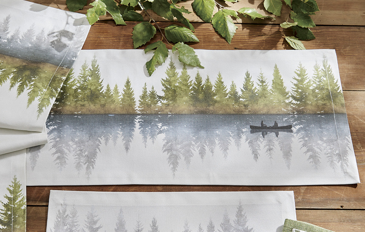 Tranquil Lake Table Runner - 36 Inch