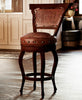 Spanish Heritage Swivel Counter Stool with Back - Brown - Set of 2