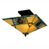 Pinecone Panes Flush Mount Light Fixture