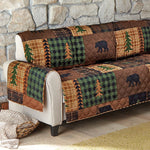 Black Bear & Pines Loveseat Cover
