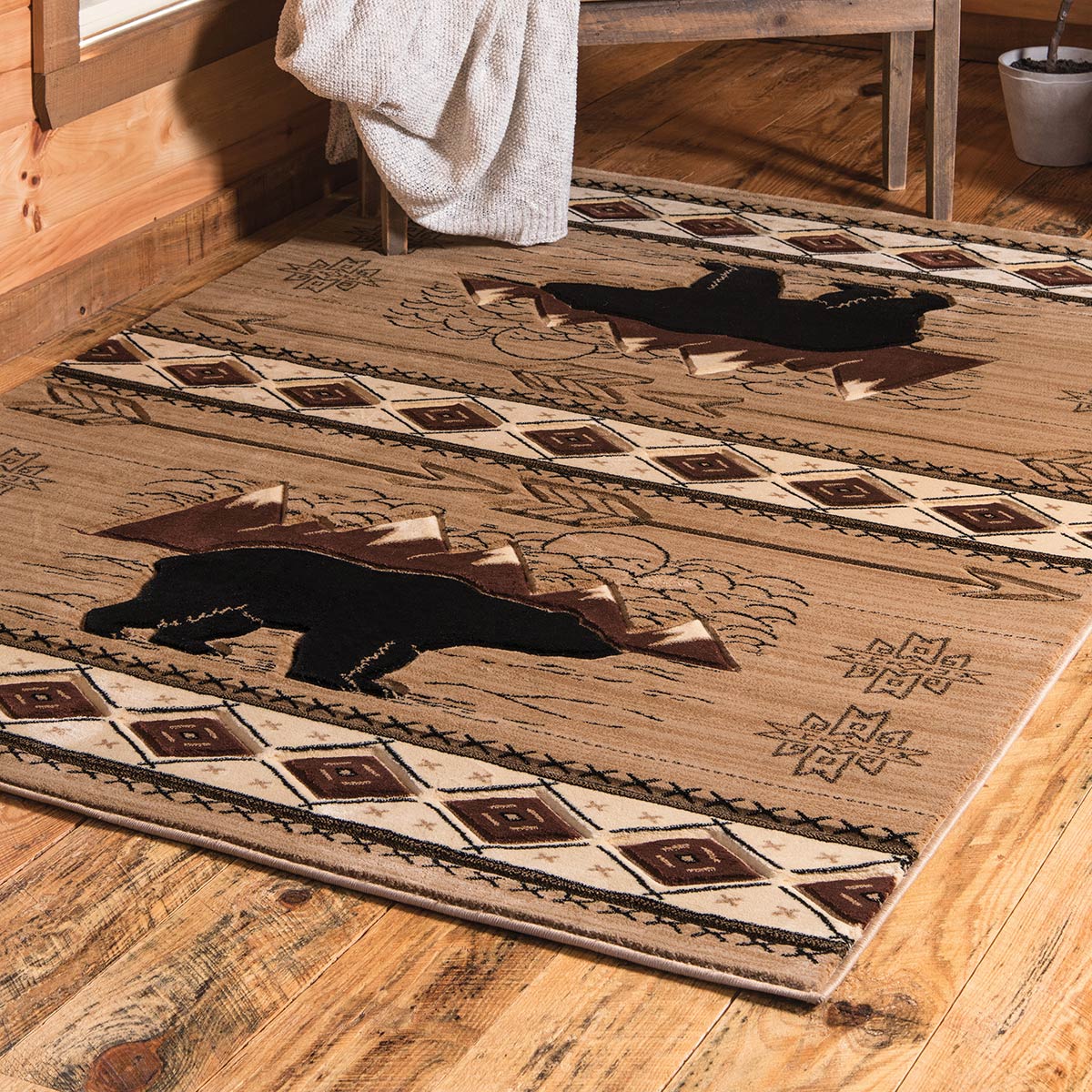 Way of the Bear Beige Rug - 3 x 4