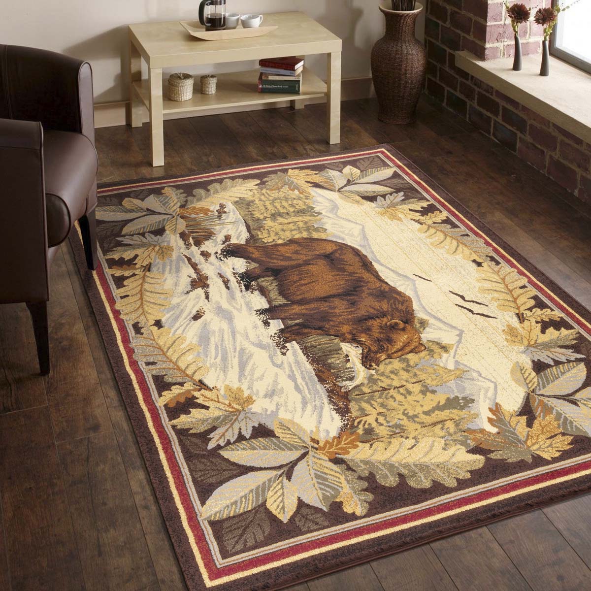 Streamside Hunt Cabin Rug - 8 x 10