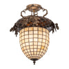 Golden Acorn Flush Mount Ceiling Light