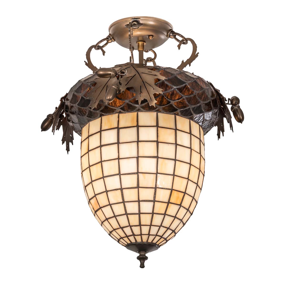 Golden Acorn Flush Mount Ceiling Light