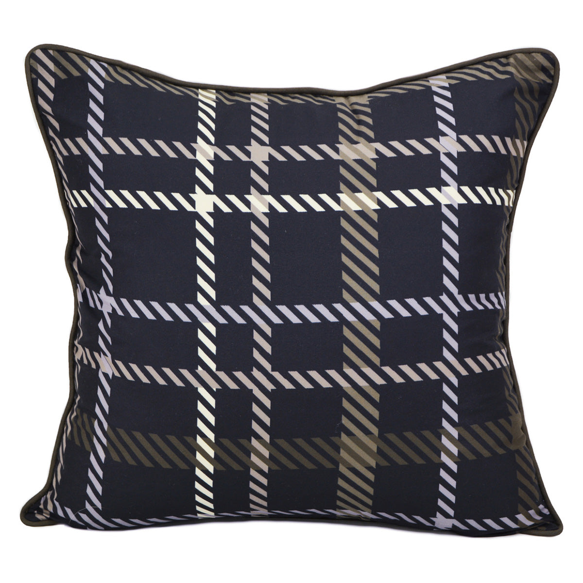 Winter Forest Plaid Pillow