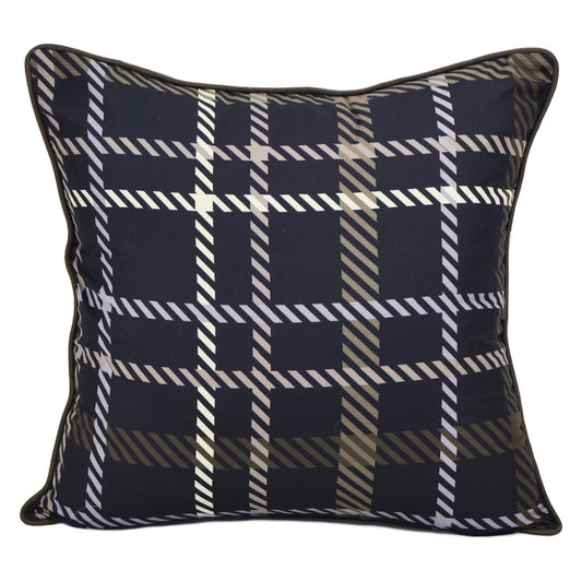Winter Forest Plaid Pillow