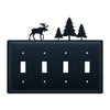 Moose & Pines Quadruple Switch Cover