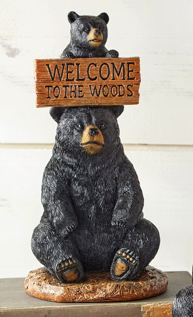 Welcome Bears Totem Sculpture