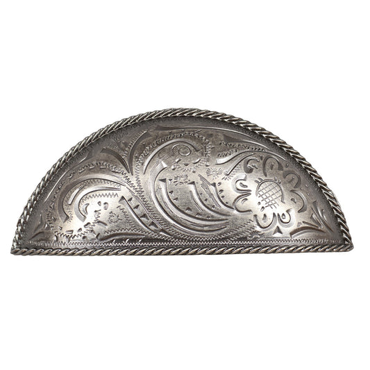 Engraved Flower Cup Cabinet Pulls - Set of 2 - Oil Rubbed Bronze - CLEARANCE
