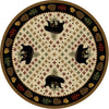 Bear Patchwork Natural Rug - 8 Ft. Round