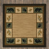 Black Bear Cottage Rug - 8 Ft. Square