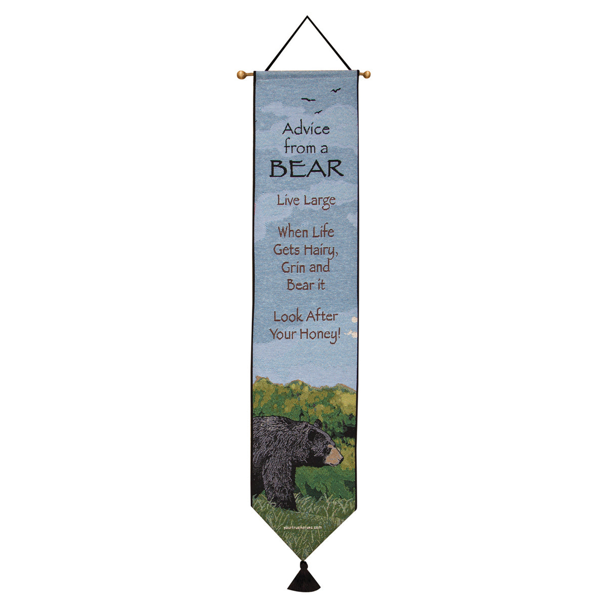 Lessons from a Bear Tapestry Bell Pull