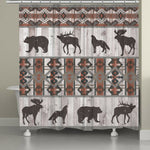 Tribal Wildlife Shower Curtain - OUT OF STOCK UNTIL 09/09/2026