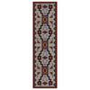 Tribal Rain Blue Rug - 2 x 8