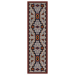 Tribal Rain Blue Rug - 2 x 8