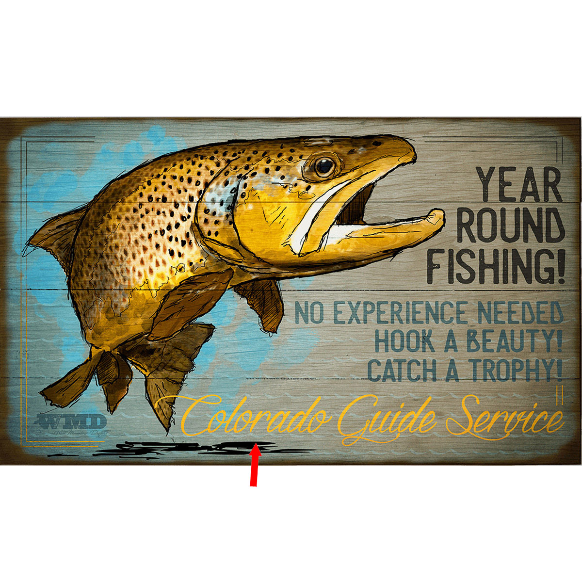 Trophy Fish Personalized Sign