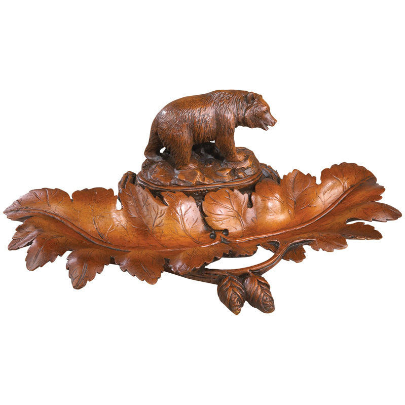Bear and Leaves Tray - Maple