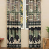 Black Bear Log Cabin Lined Drapes