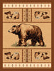 Bear & Jumping Fish Rug - 4 x 5