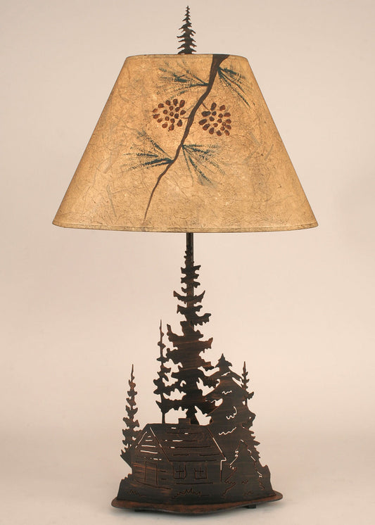 Cabin Metal Art Table Lamp - Large