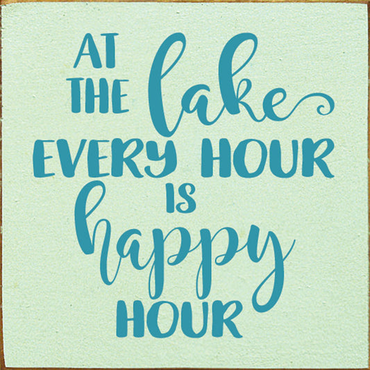 Lake Happy Hour Wall Art