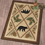 Nantahala Trails Bear Rug - 8 x 11