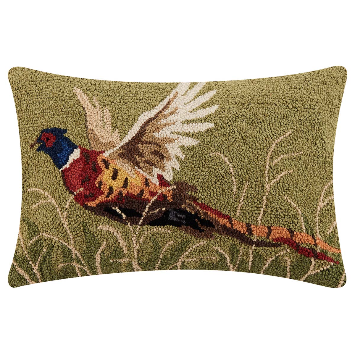 Wilderness Pheasant Hooked Pillow - OUT OF STOCK UNTIL 08/27/2026