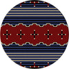 Big Chief Blue Rug - 8 Foot Round