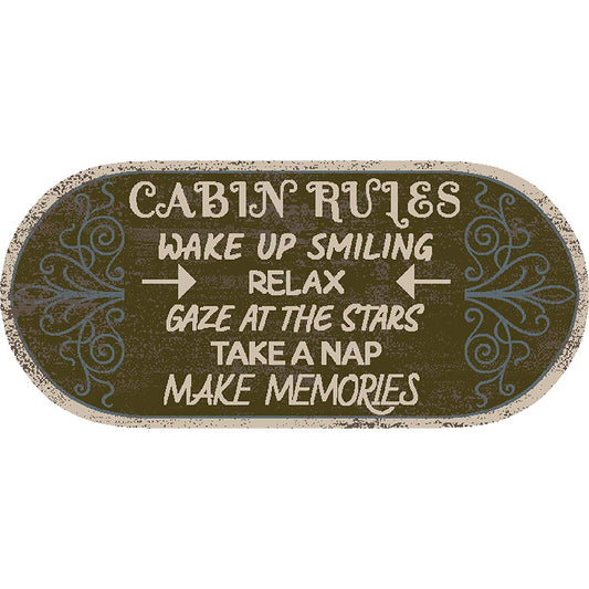 Cabin Relax Oval Rug