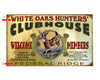 Whitetail Deer Clubhouse Sign