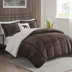 Natures Timber Sherpa Comforter Set - King